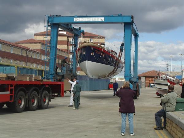 The Princess Royal being hauled out