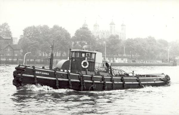 BRITANNIA under way