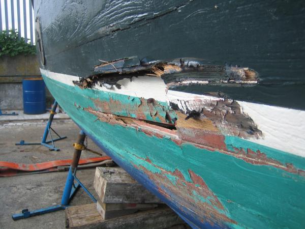 CONSERVANCY damage to ribs and planking