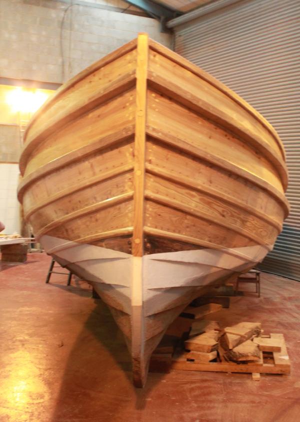 Three Brothers - bow, undergoing restoration, 2013