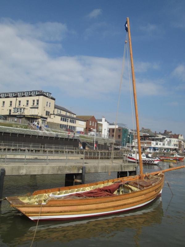 Three Brothers - NHS-UK house flag mounted, vessel now varnished, 2013