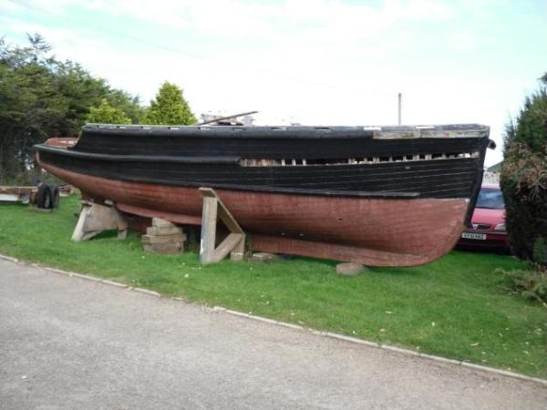 Terrier - starboard view. Planking to be raised in aft section
