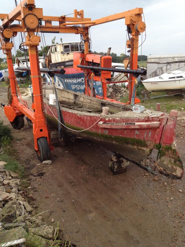 Janet Hoyle - being lifted out of the water