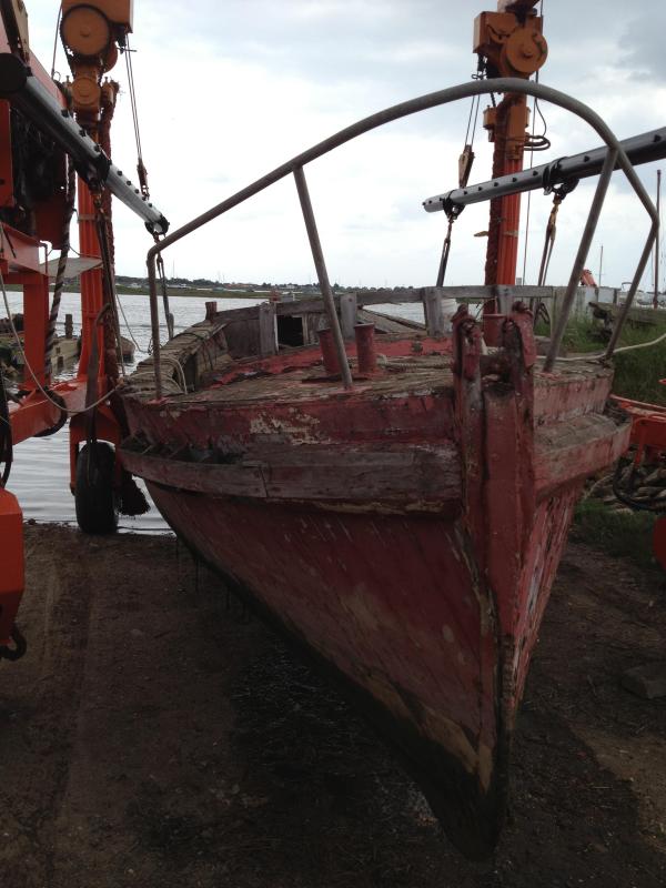 Janet Hoyle - being lifted out of the water