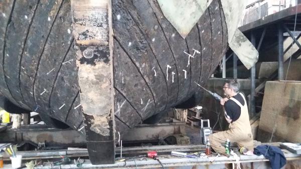 Work on the hull