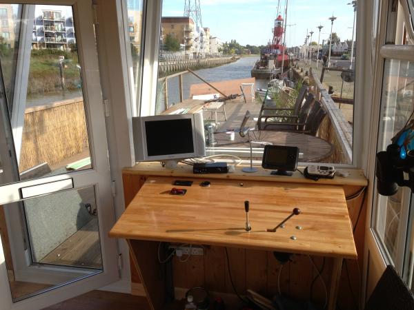 view from wheelhouse