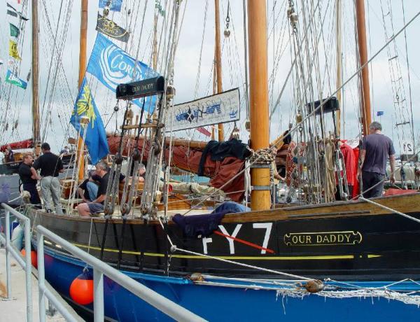 Our Daddy moored