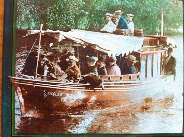 port side view with royalty aboard