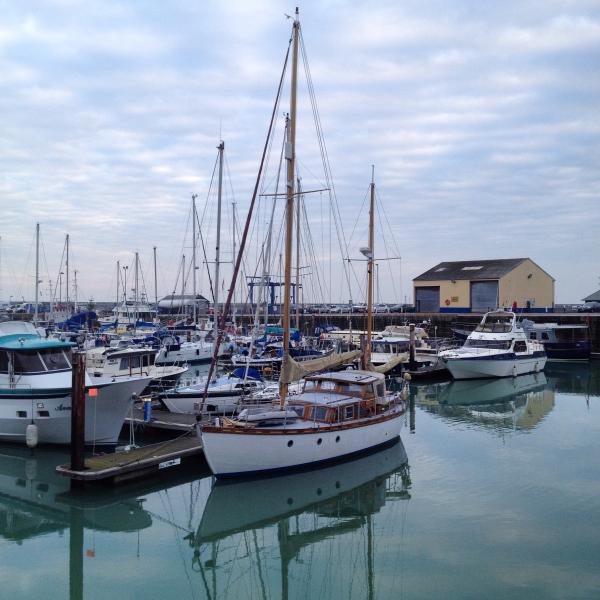 Moored at Ramsgate Marina 