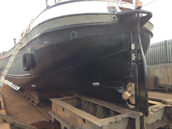 In dry dock