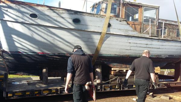 Evanne under restoration
