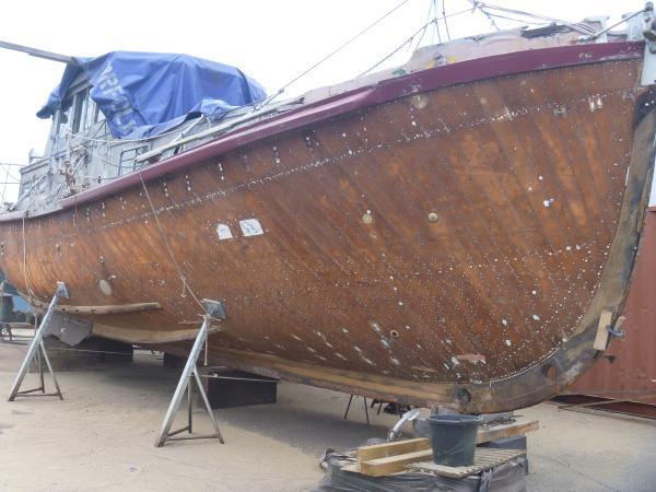 Dry docked Starboard View
