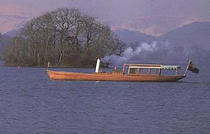 Branksome in steam on Lake Windermere - port side