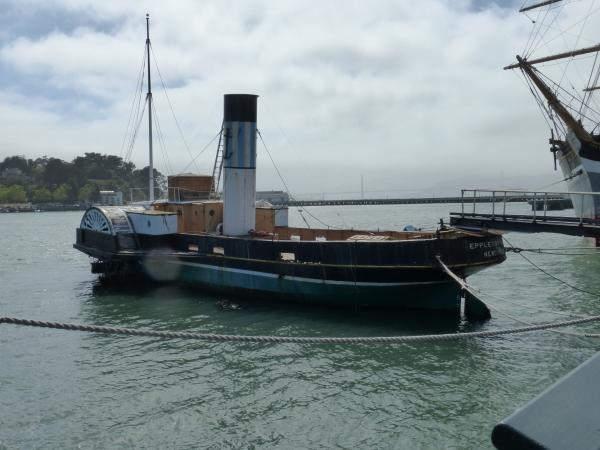 Moored starboard side