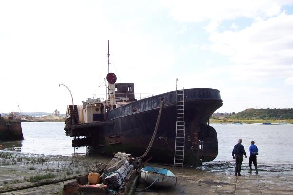 John H Amos - aground