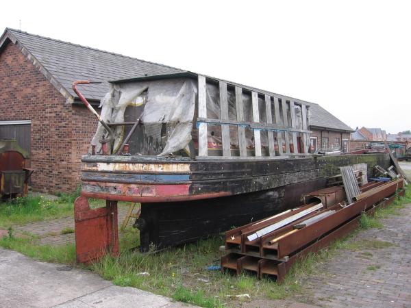 Stern view of Chiltern out of the water