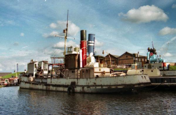 Mannin 2 - moored at Manchester Ship Canal, near DANIEL ADAMSON