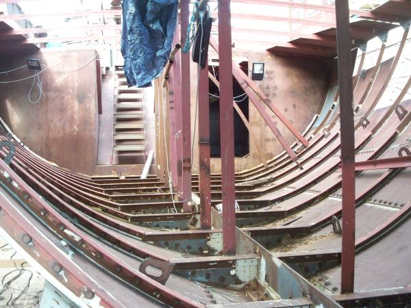 Medway Queen - after end inside hull