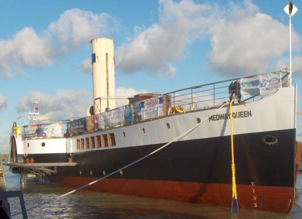 Medway Queen safely moored
