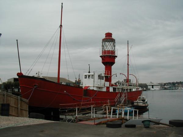 TS Orwell in dock