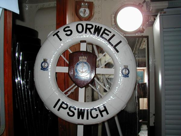 TS Orwell lifebelt