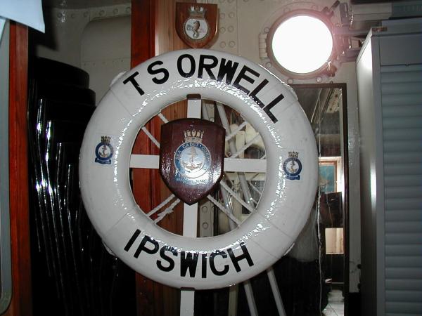TS Orwell lifebelt