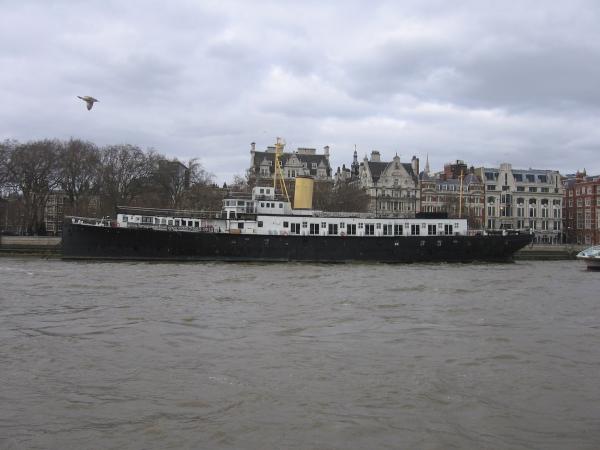 port side view, Thames Embankment