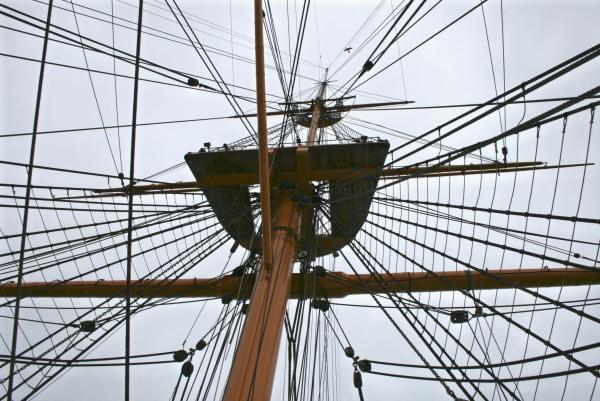 HMS Warrior - rigging looking aloft