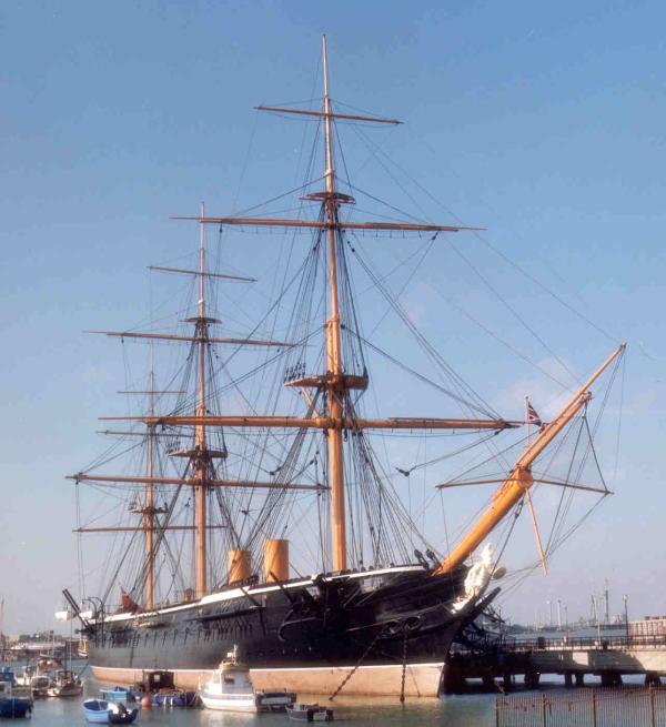 HMS Warrior - Starboard bow