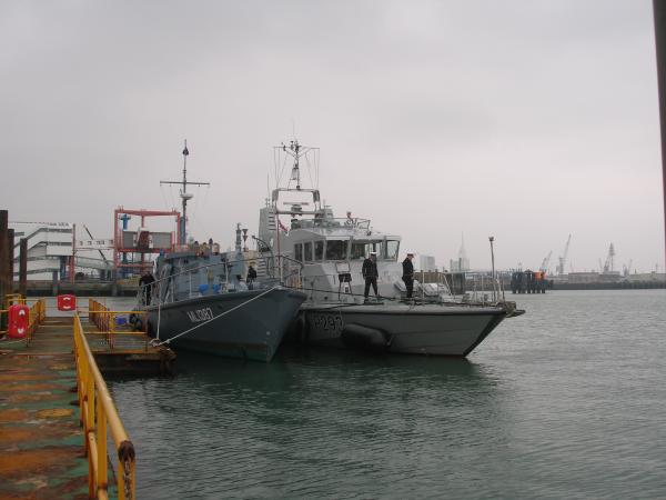 Medusa - alongside HMS Ranger on 2 May.  Between them, they took the navy board across to Cowes and Medusa sailed with 5 admirals on board.