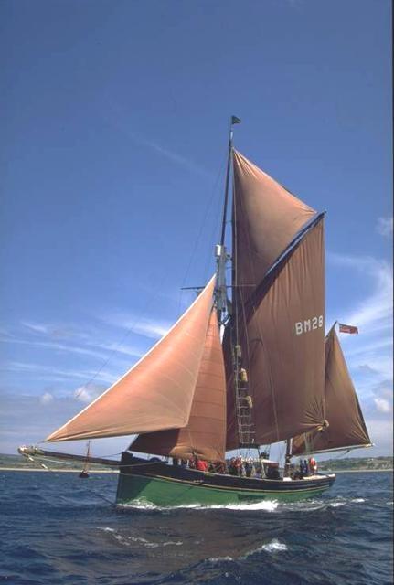 PROVIDENT - under sail when managed by the Island Cruising Club.