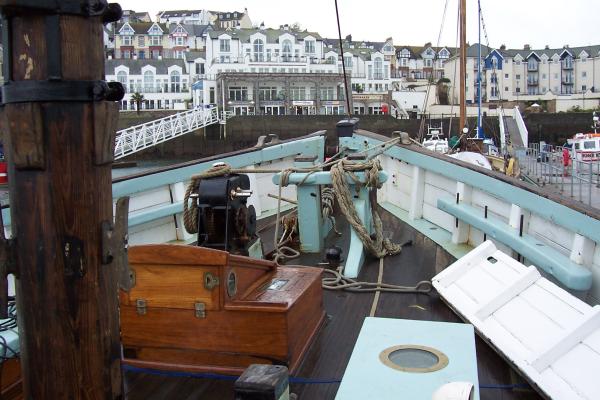 Provident on deck - looking forwards