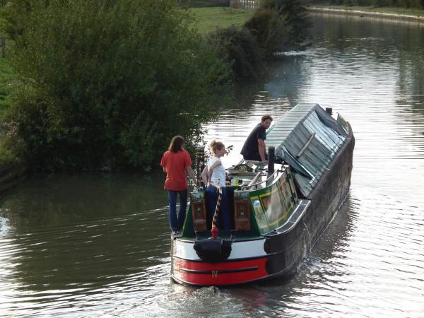 William being navigated down the canal 