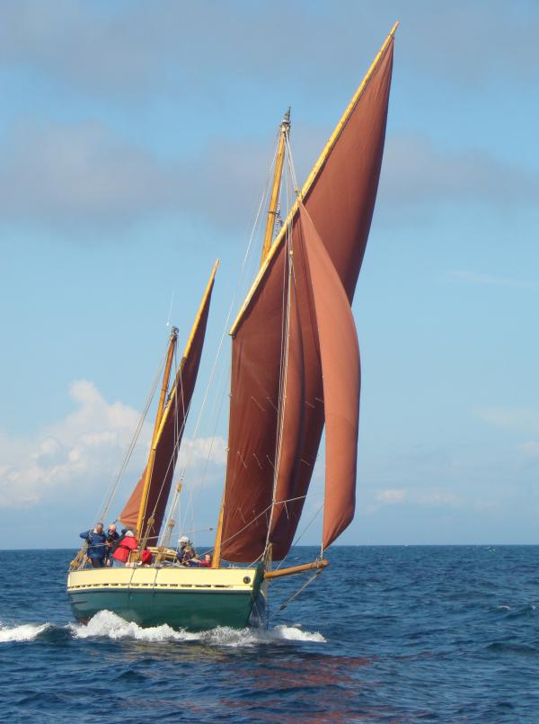 White Heather - under sail