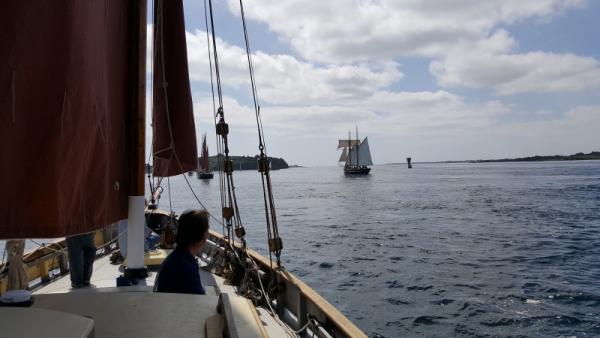 On board at sea