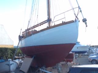 Repair works port side view