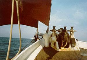 NELL - foredeck with windlass.