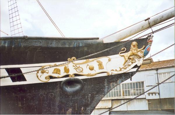 Great Britain - bow view and figurehead