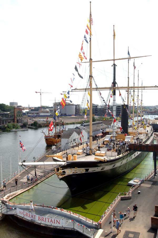 SS GREAT BRITAIN in Bristol - port bow