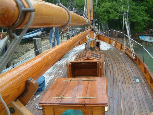 Thalia - deck view looking forwards