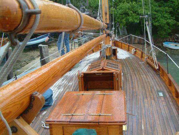 Thalia - deck view looking forwards