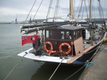 Kenya Jacaranda - flying the fleet ensign