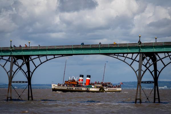 Waverley coming in to Clevedon