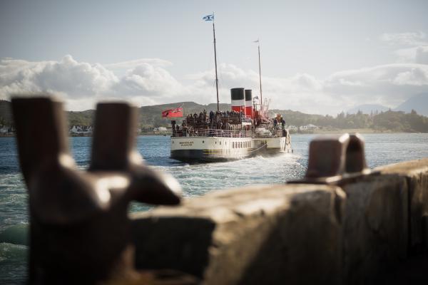 SS Waverley Leaving Kyle of Lochalsh