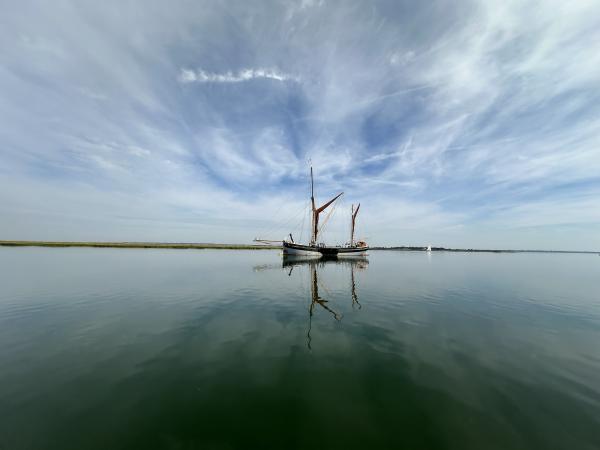 SB Cambria moored in Lawling Creek