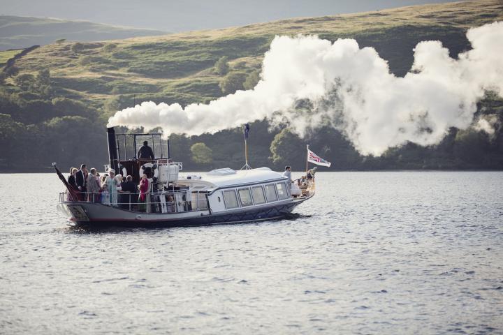 Gondola - underway on Coniston Water