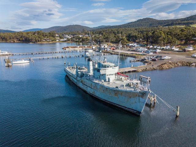 HMAS Curlew in Tasmania