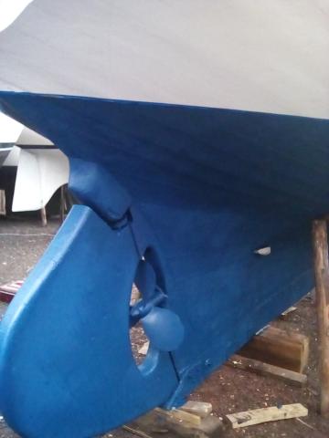 Llandoger Trow - rudder after restoration