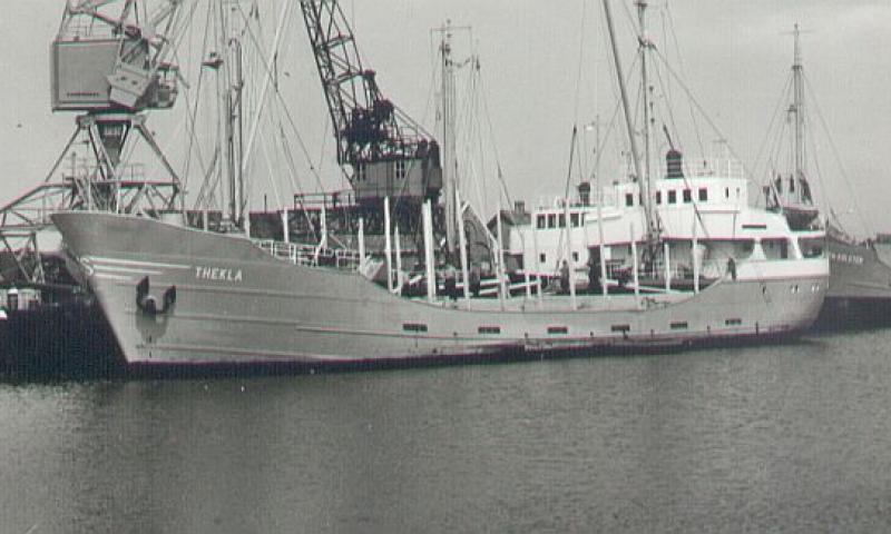 Thekla - as working vessel, port side view