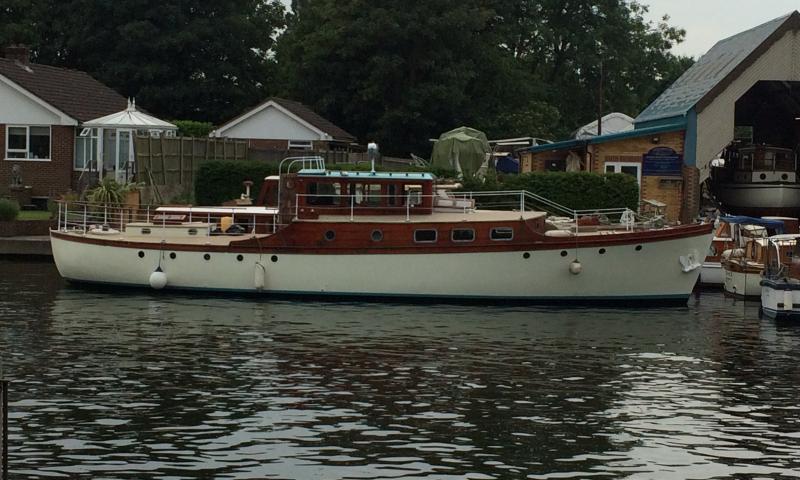 Spero - back out of the water at Michael Dennett’s yard in Chertsey 